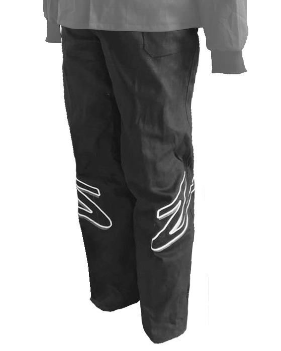 Driving Pants - ZR-10 - SFI 3.2A/1 - Single Layer - Fire Retardant Cotton - Black - Large - Each