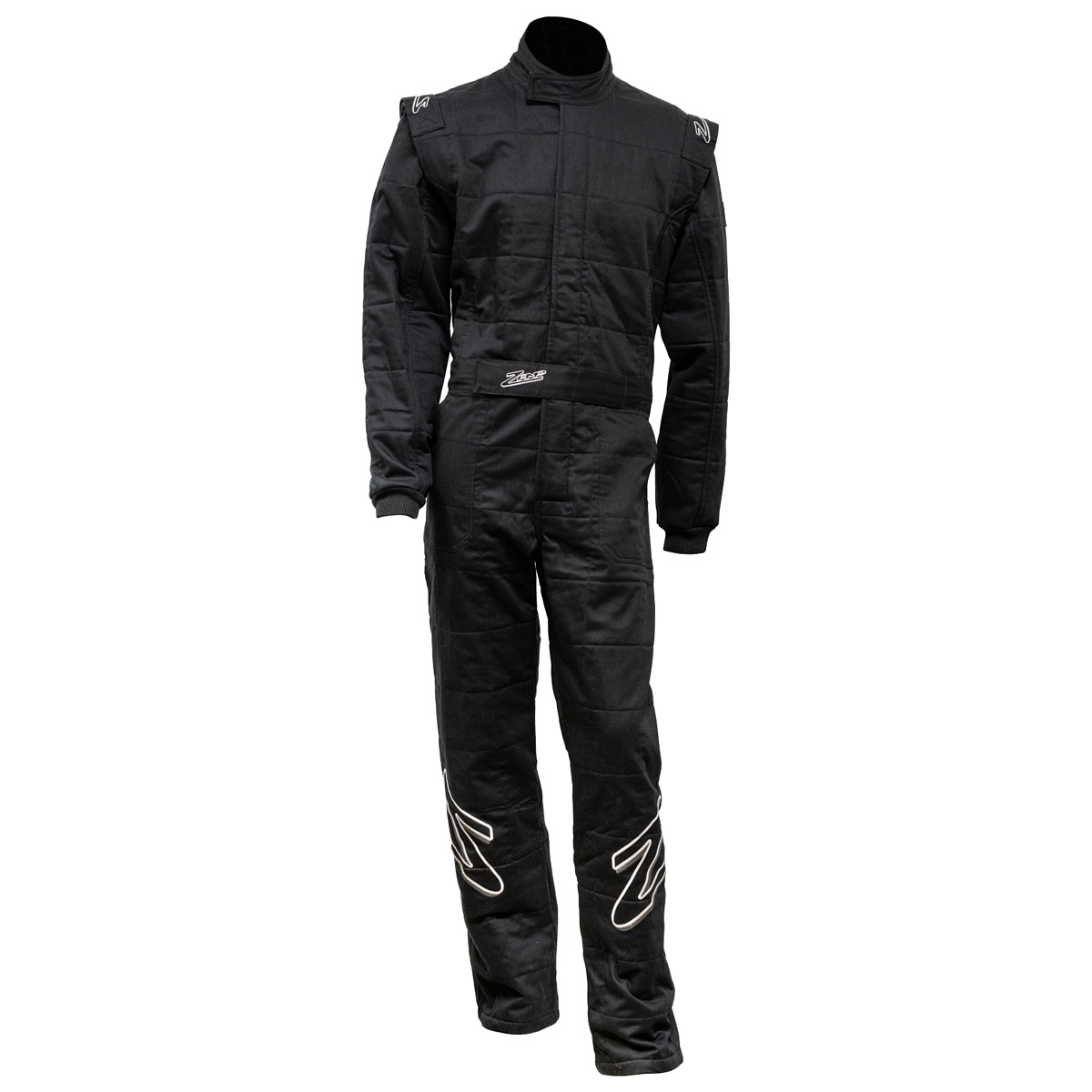Zamp Racing R030033XXXL Driving Suit, ZR-30, 1-Piece, SFI 3.2A/5, Triple Layer, Fire Retardant Fabric, Black, 3X-Large, Each