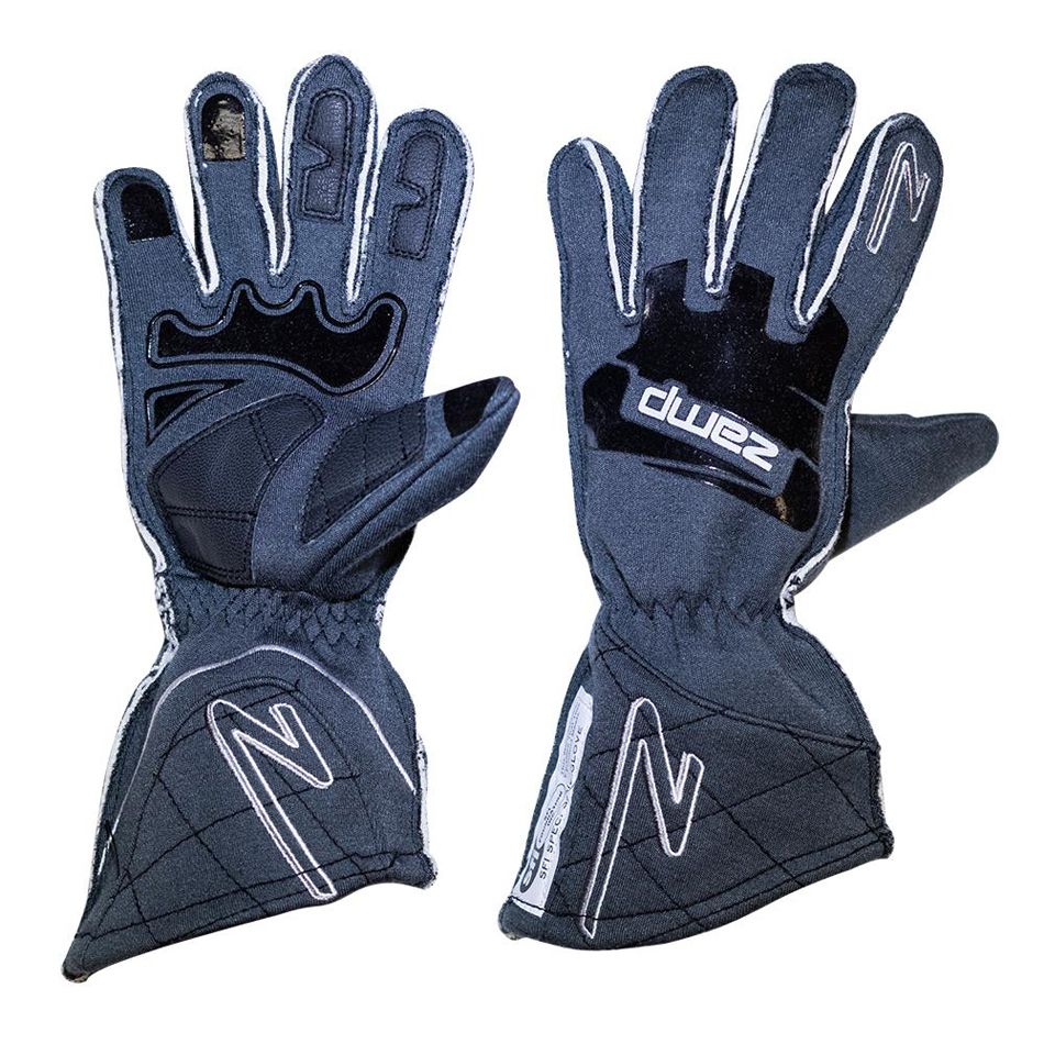Zamp ZR-50 Race Gloves RG100152XL Driving Glove, ZR-50, SFI 3.3/5, Gloves, Gray, 2X-Large, Aramidic Fiber, Pair thumbnail 5